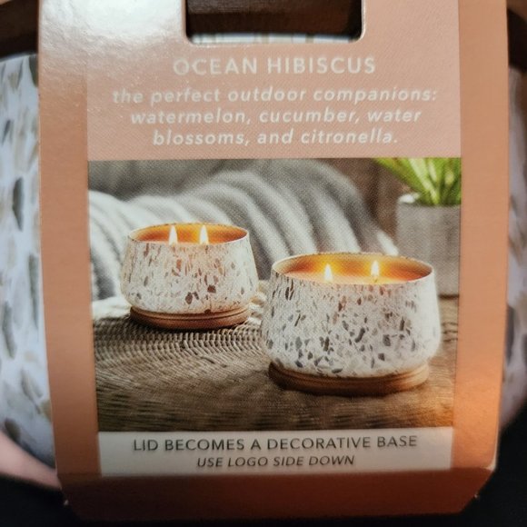 Brand New ! Yankee Candle Outdoor Large Ocean Hibiscus 2-Wick - Picture 6 of 6